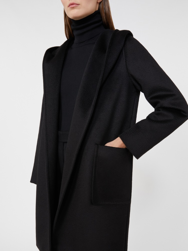 Camel robe coat - BLACK - 4