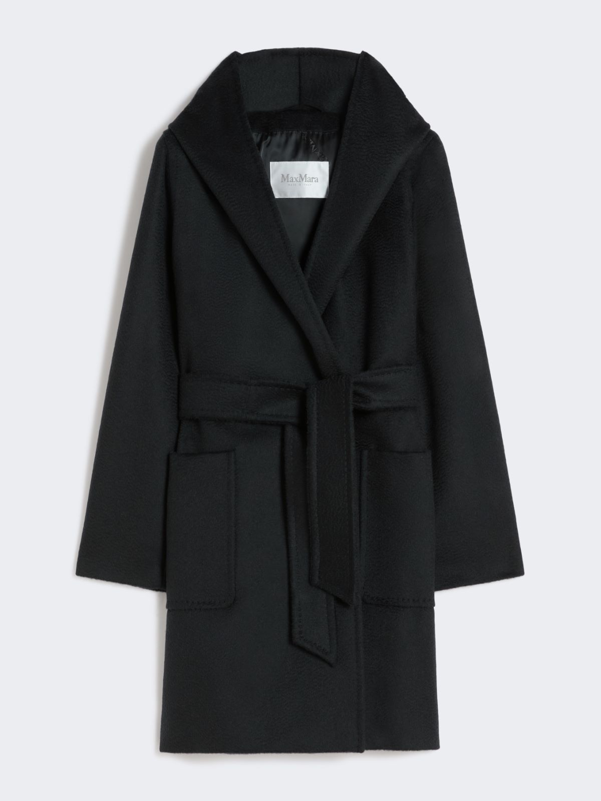 Camel robe coat - BLACK - 6
