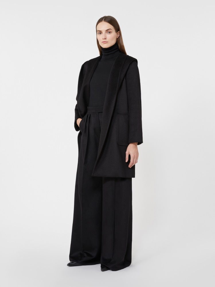 Camel robe coat - BLACK - 1