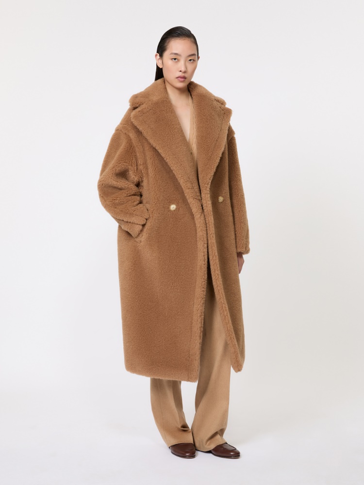Teddy Bear Icon Coat - CAMEL