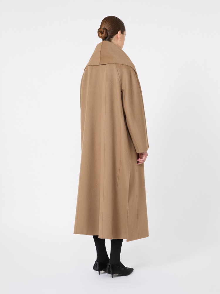 Reversible foulard coat in brushed cashmere - HAZELNUT BROWN - Max Mara - 3