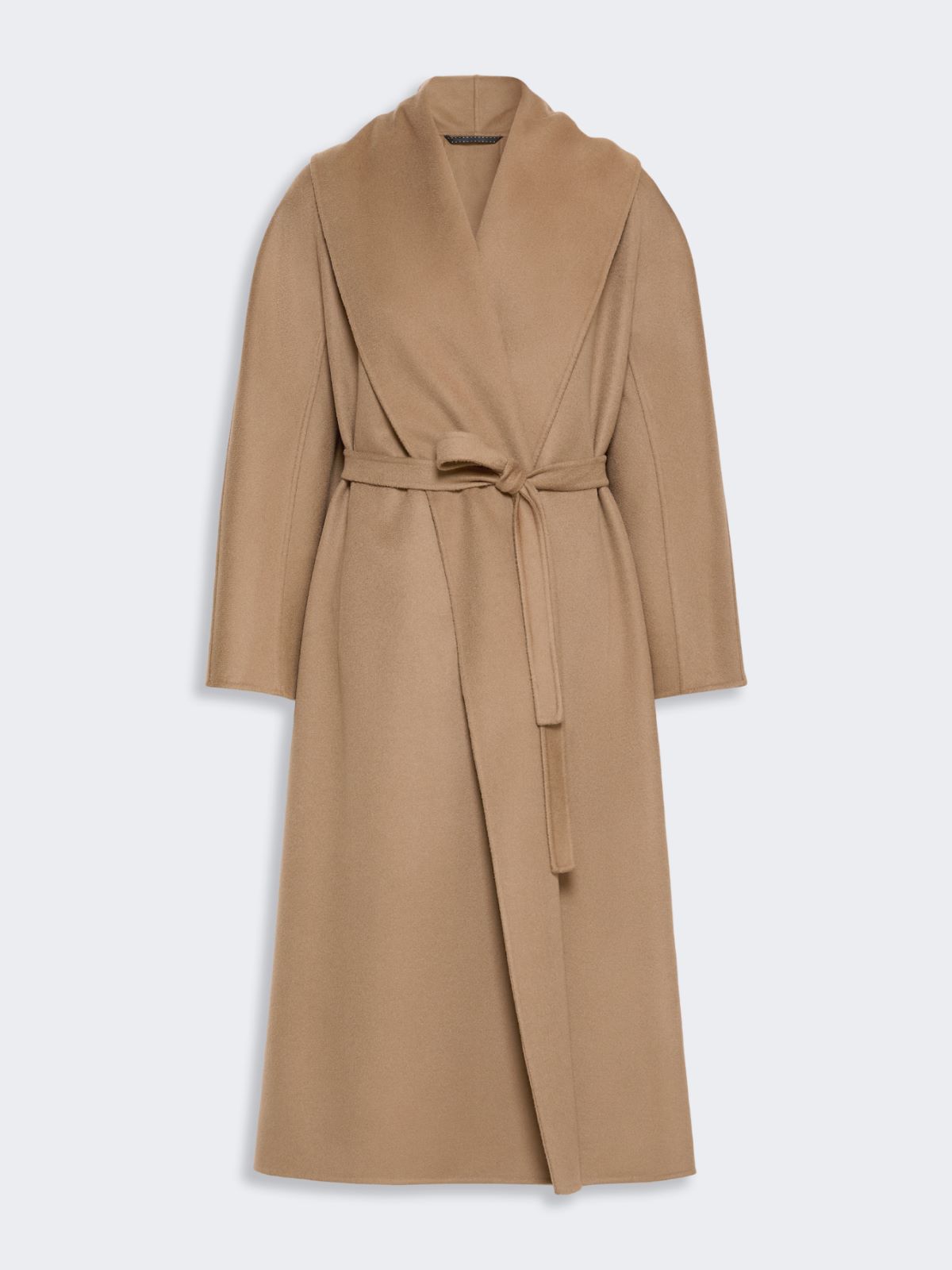 Reversible foulard coat in brushed cashmere - HAZELNUT BROWN - Max Mara - 6