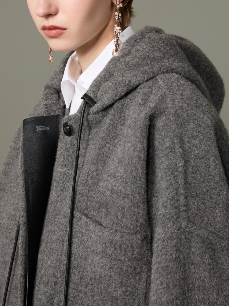 Płaszcz parka z baby lamy - ŚREDNIOSZARY - Max Mara - 4