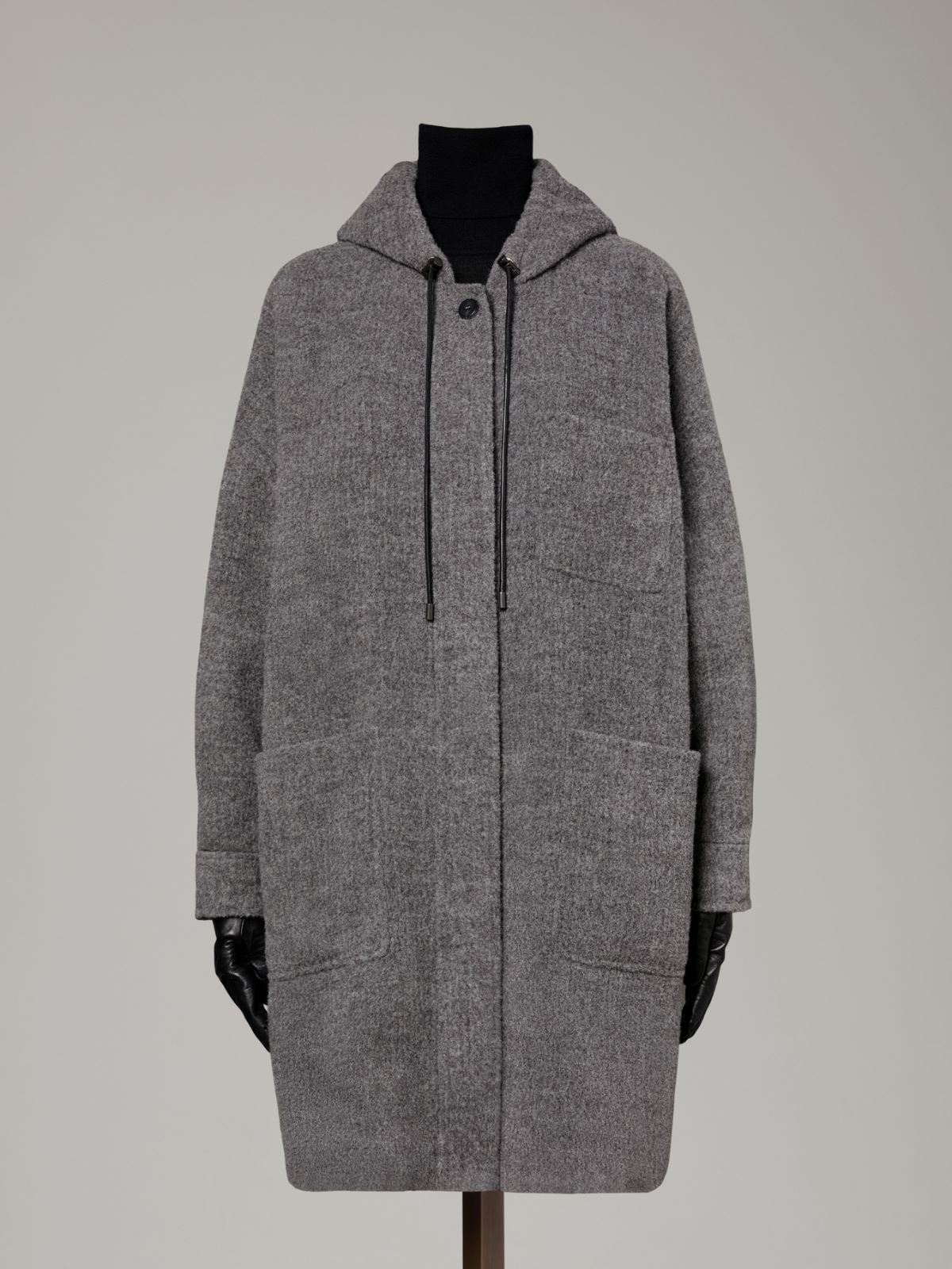 Płaszcz parka z baby lamy - ŚREDNIOSZARY - Max Mara - 6