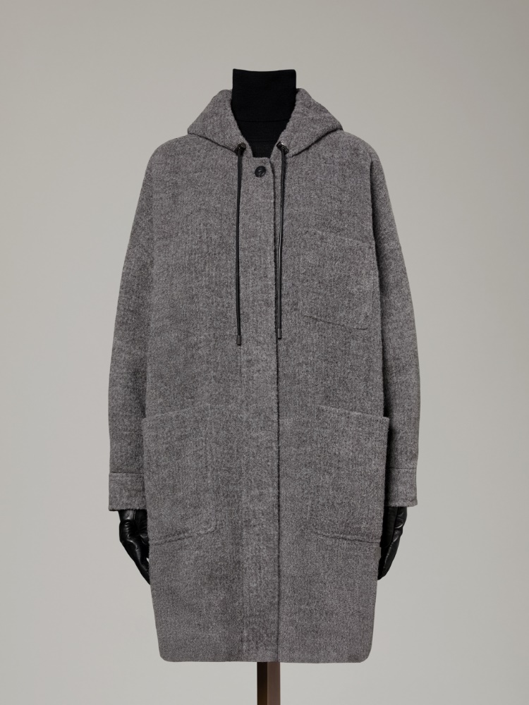 Płaszcz parka z baby lamy
