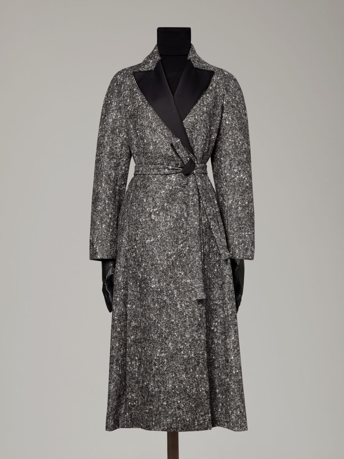 Wool and alpaca redingote coat - MEDIUM GREY - Max Mara - 6