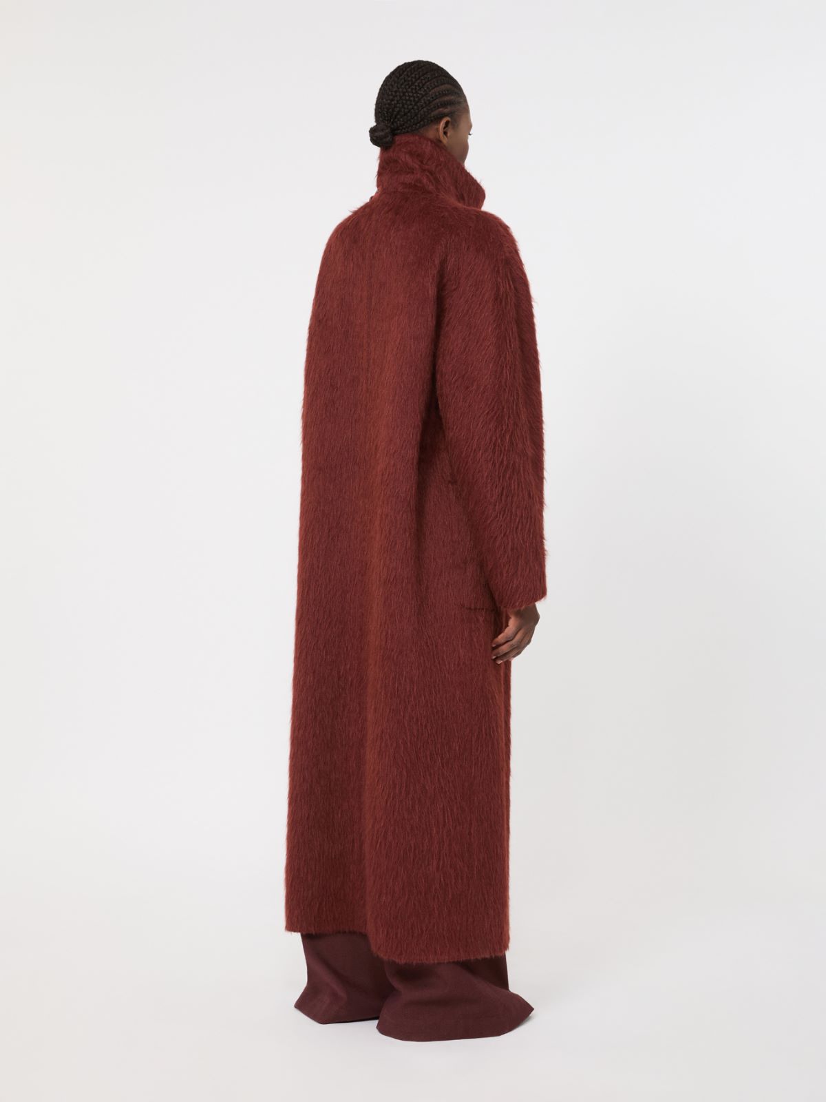 Alpaca and wool wrap coat - RUST - Max Mara - 3