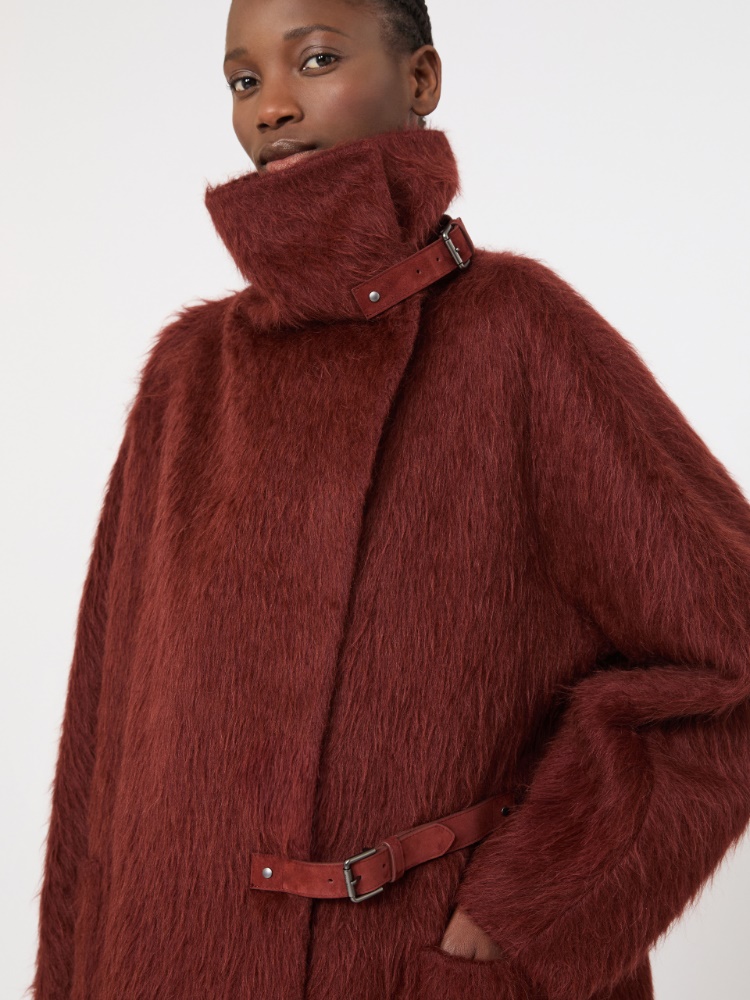 Alpaca and wool wrap coat - RUST - Max Mara - 4