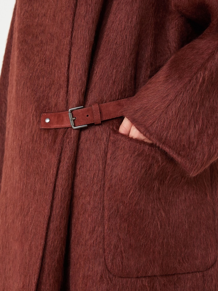 Alpaca and wool wrap coat - RUST - Max Mara - 5