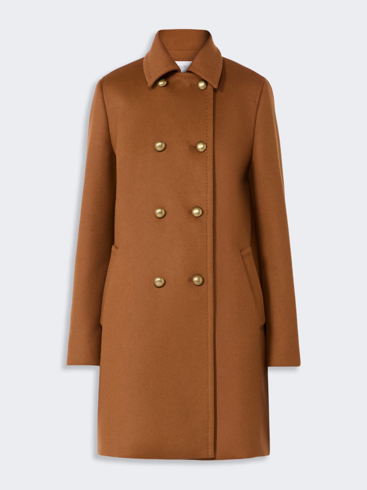 Double-breasted wool broadcloth coat - TOBACCO - Max Mara - 6