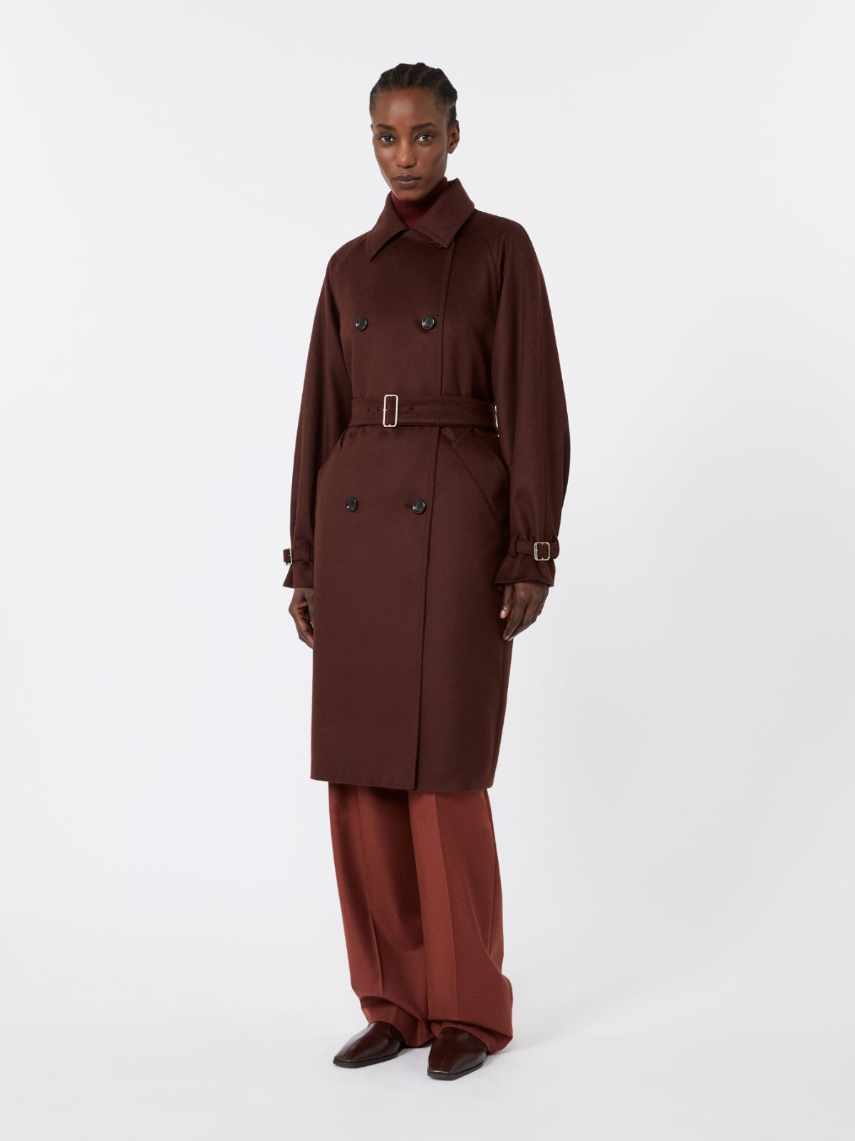 Cashmere broadcloth trench coat - ROST - Max Mara - 2