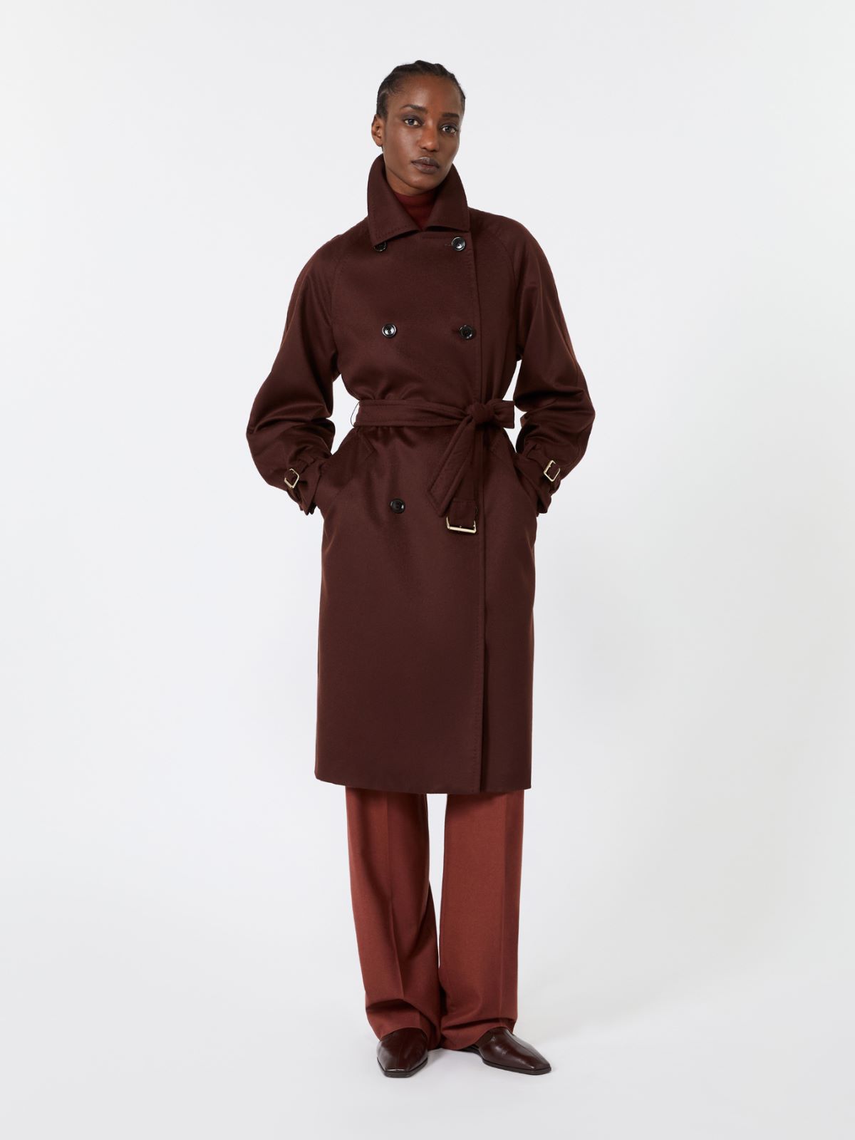 Cashmere broadcloth trench coat - ROST - Max Mara