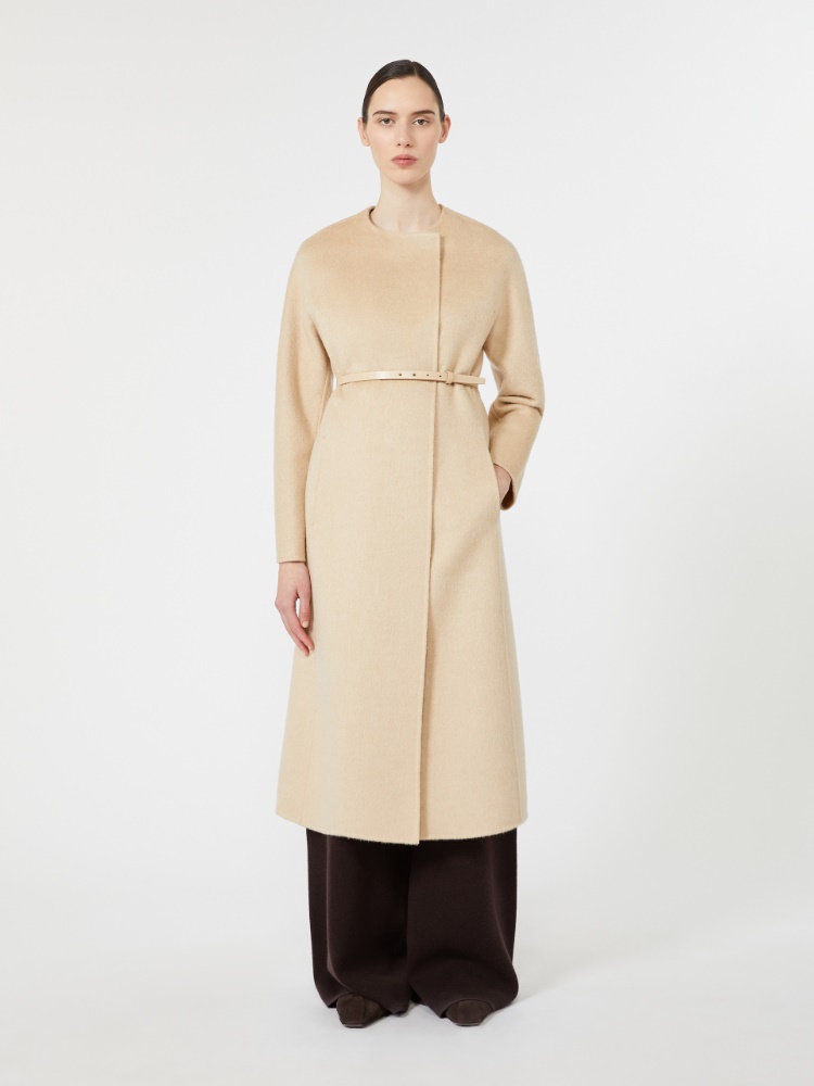 Albino camel and mohair coat - BEŻOWY - Max Mara - 2