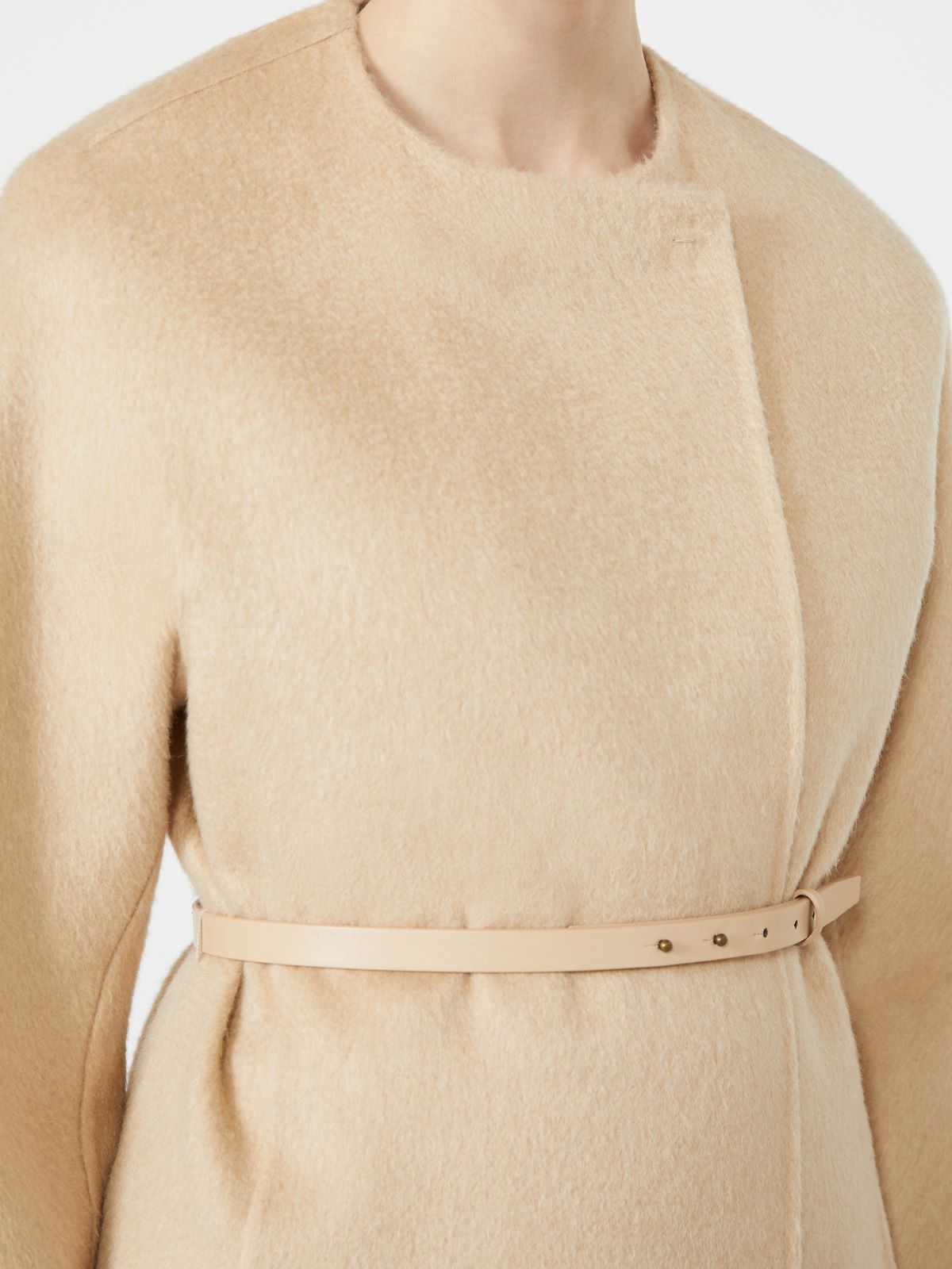 Albino camel and mohair coat - BEŻOWY - Max Mara - 5