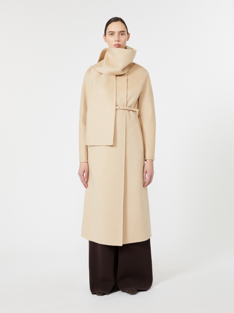 Albino camel and mohair coat - BEIGE