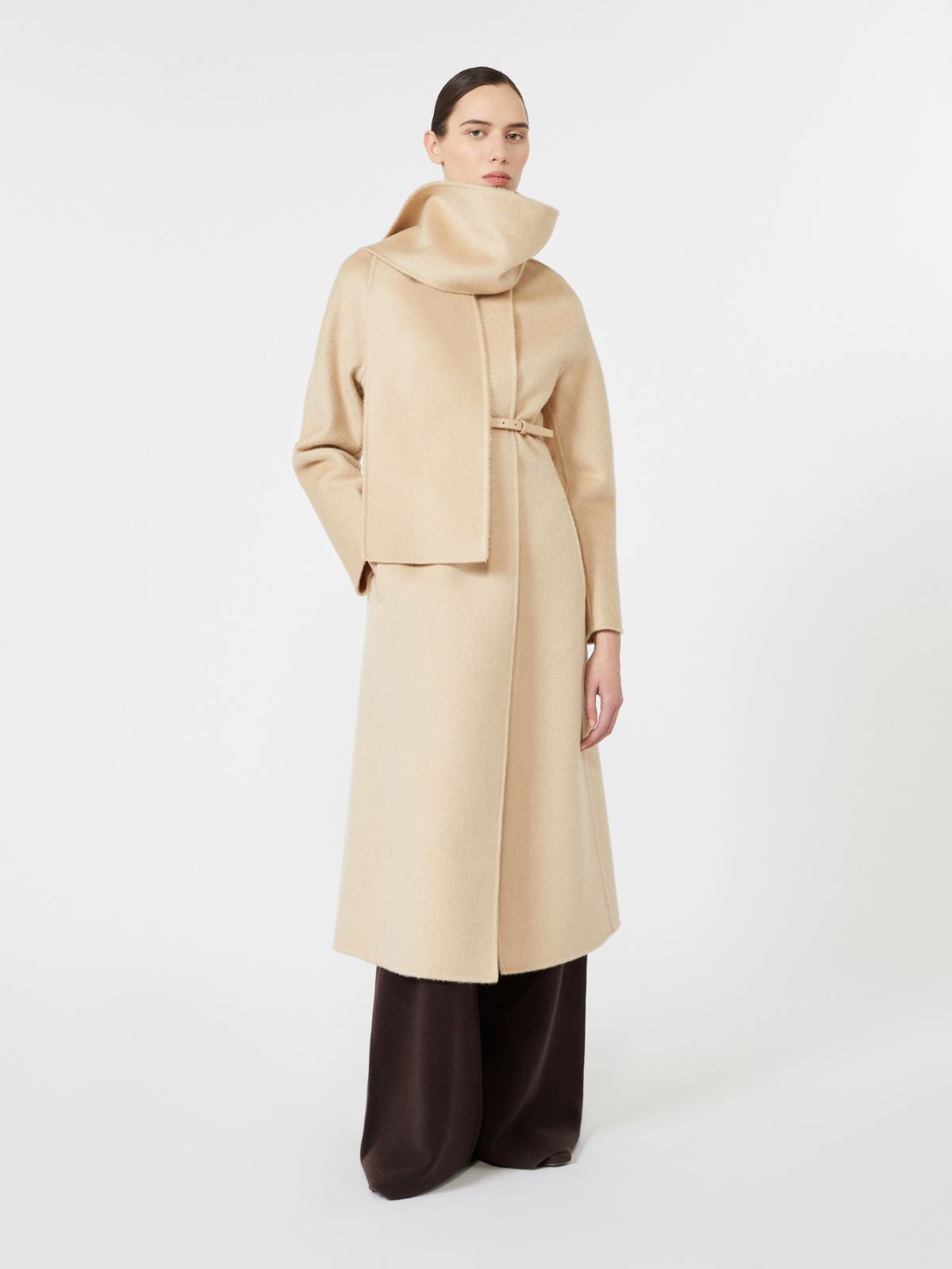 Albino camel and mohair coat - BEŻOWY - Max Mara