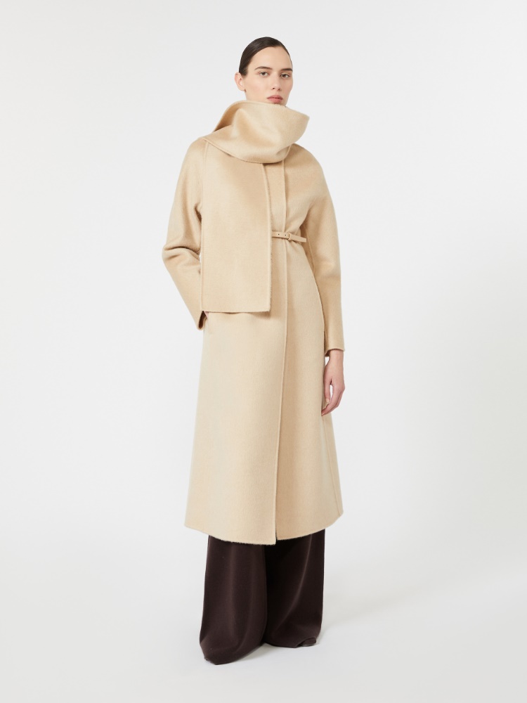 Albino camel and mohair coat - BEŻOWY - Max Mara