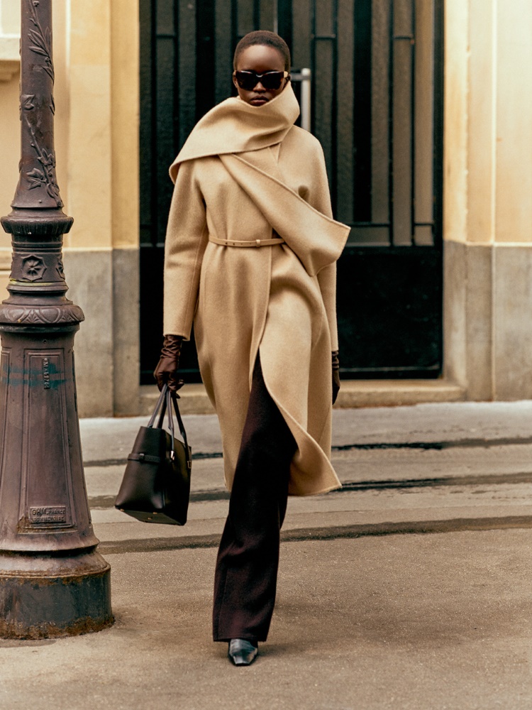 Albino camel and mohair coat + BEŻOWY - Max Mara