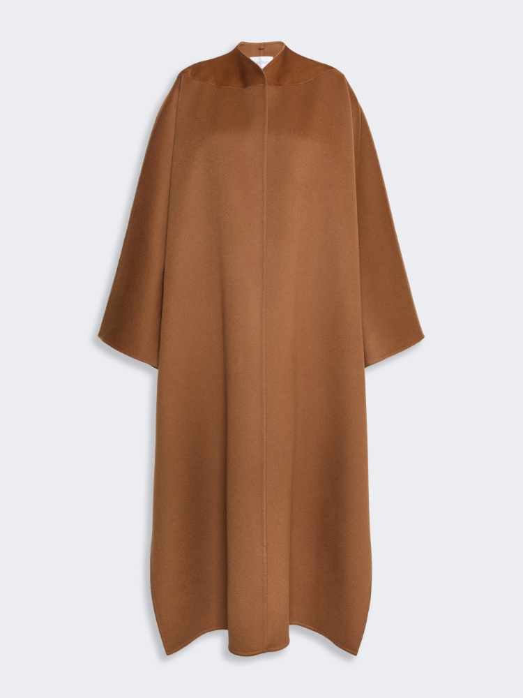 Oversized cashmere coat - CAMEL