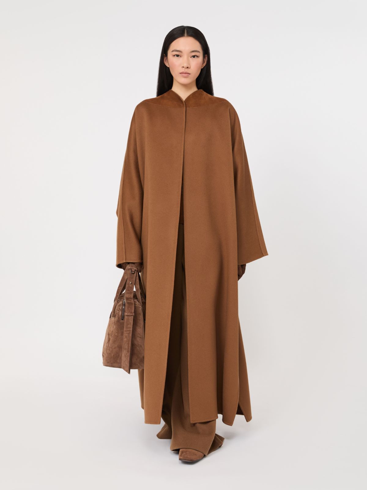 Oversized cashmere coat - CAMEL - Max Mara