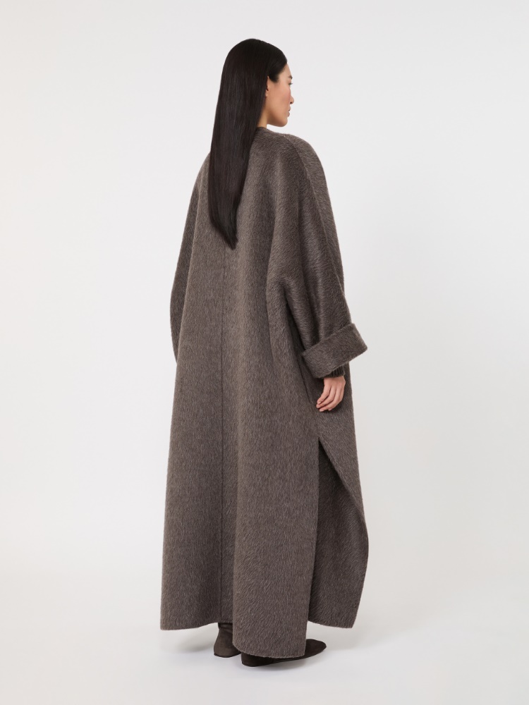 Płaszcz oversize z wełny wielbłądziej i moheru - BŁOTNY - Max Mara - 3
