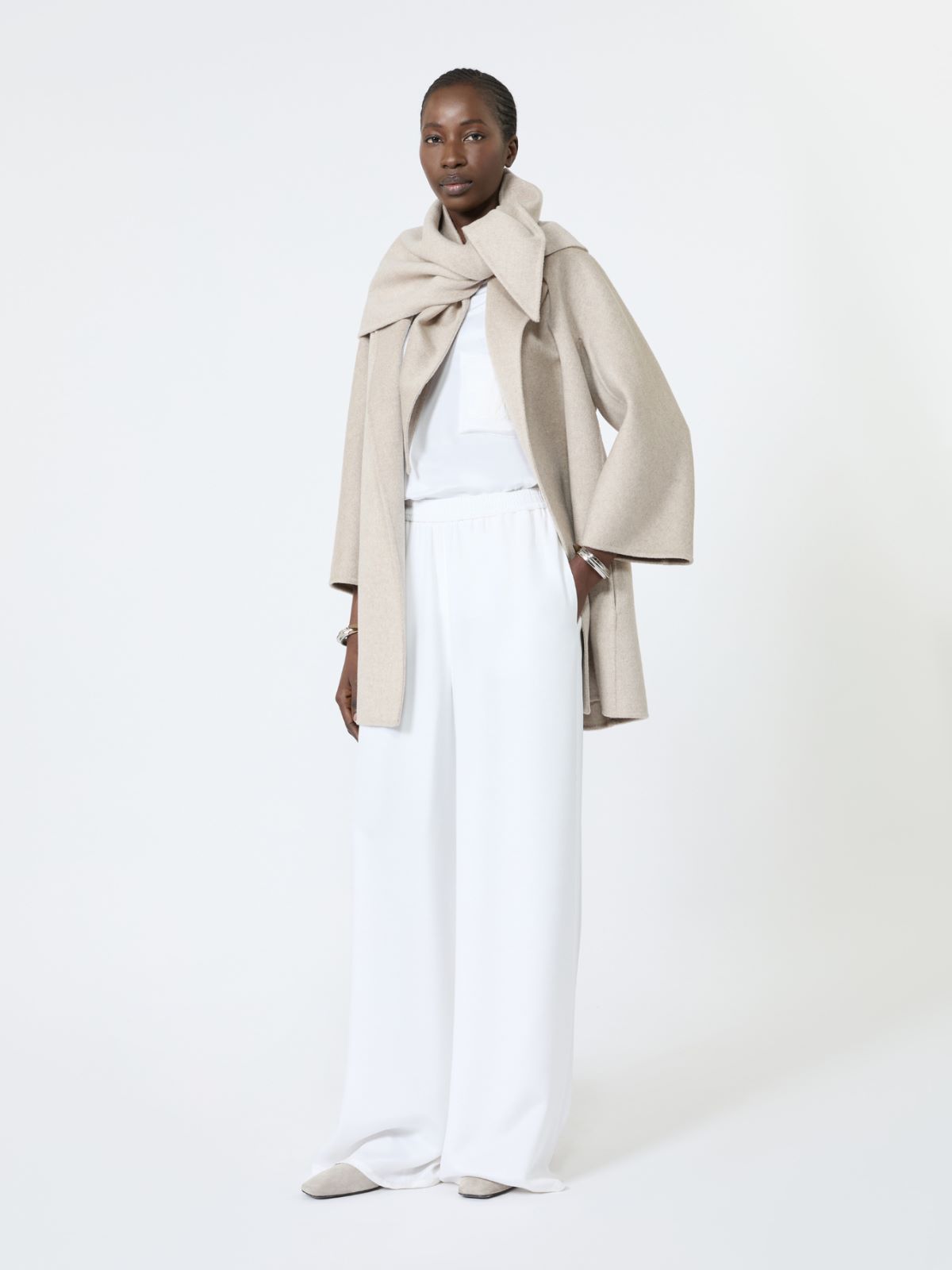 Double cashmere coat - SAND