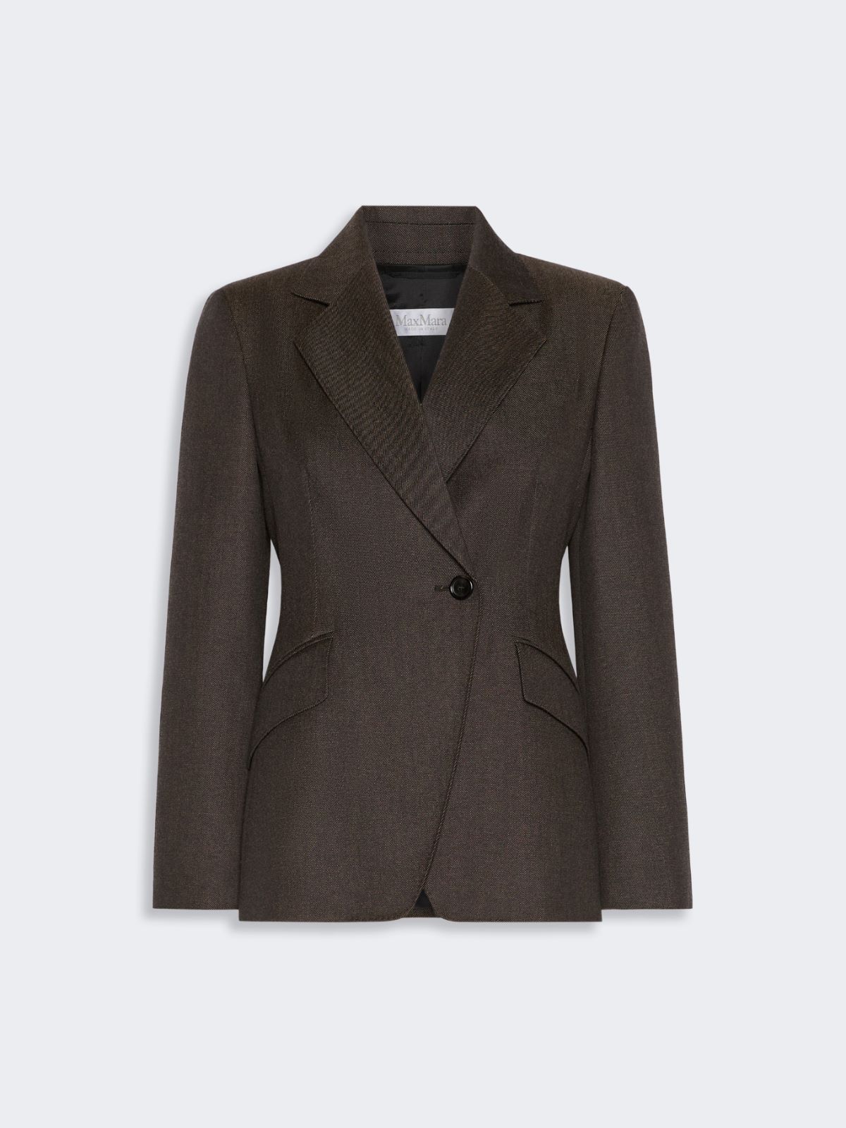 Blazer sfiancato in lana effetto denim - NERO - Max Mara - 4
