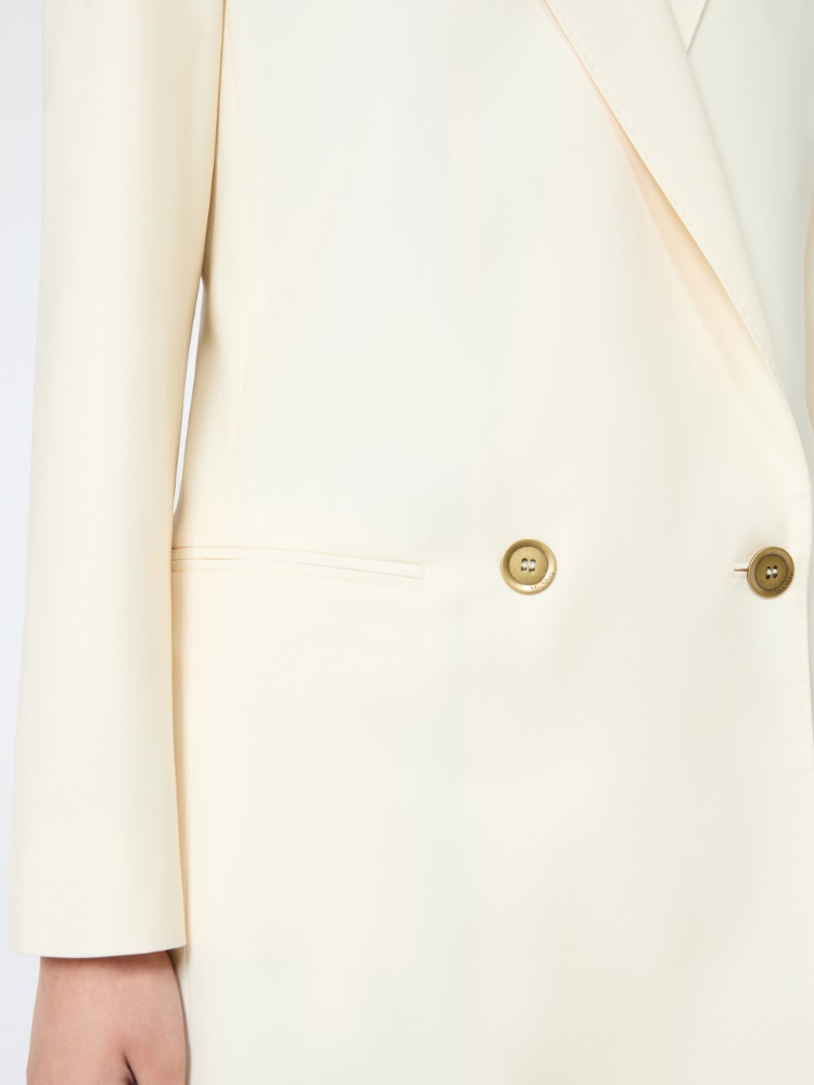 Woollen cloth blazer - IVORY - 4