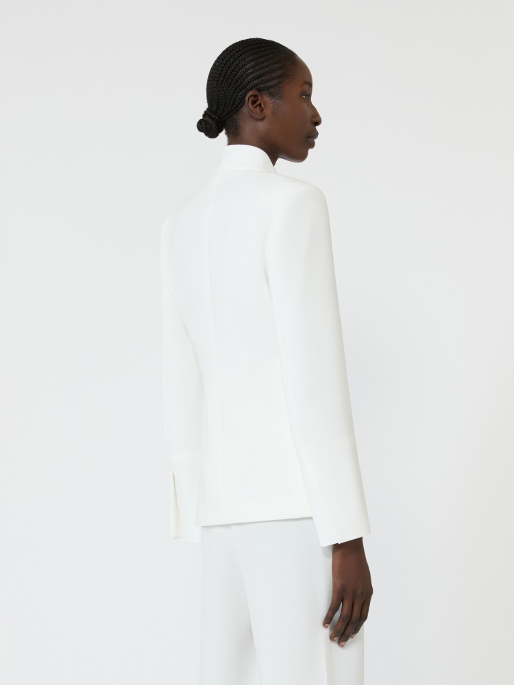 Cady jacket with sash detail - WHITE - 3