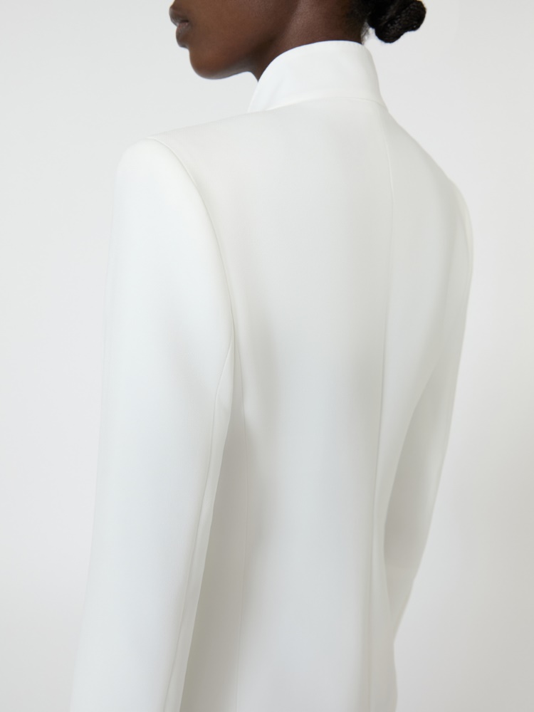 Cady jacket with sash detail - WHITE - 5
