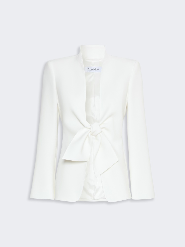 Cady jacket with sash detail - WHITE - 6