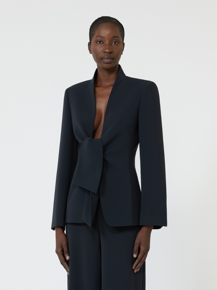 Cady jacket with sash detail - MIDNIGHTBLUE - 2
