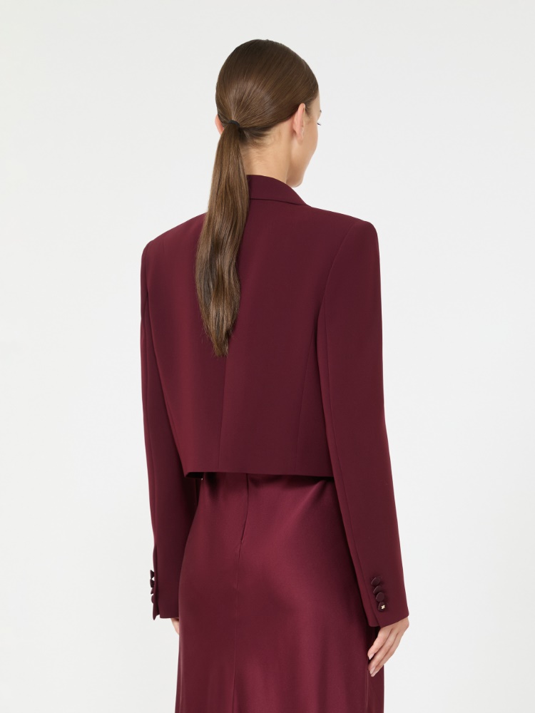 Giacca spencer in cady - BORDEAUX - Max Mara - 3