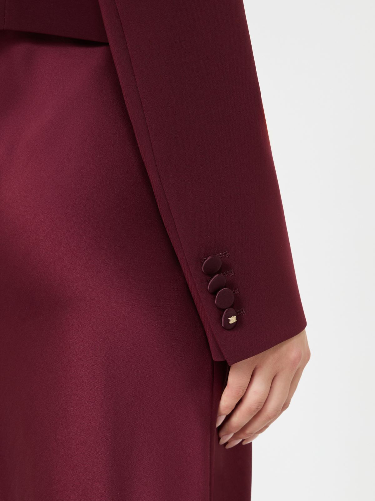 Giacca spencer in cady - BORDEAUX - Max Mara - 5