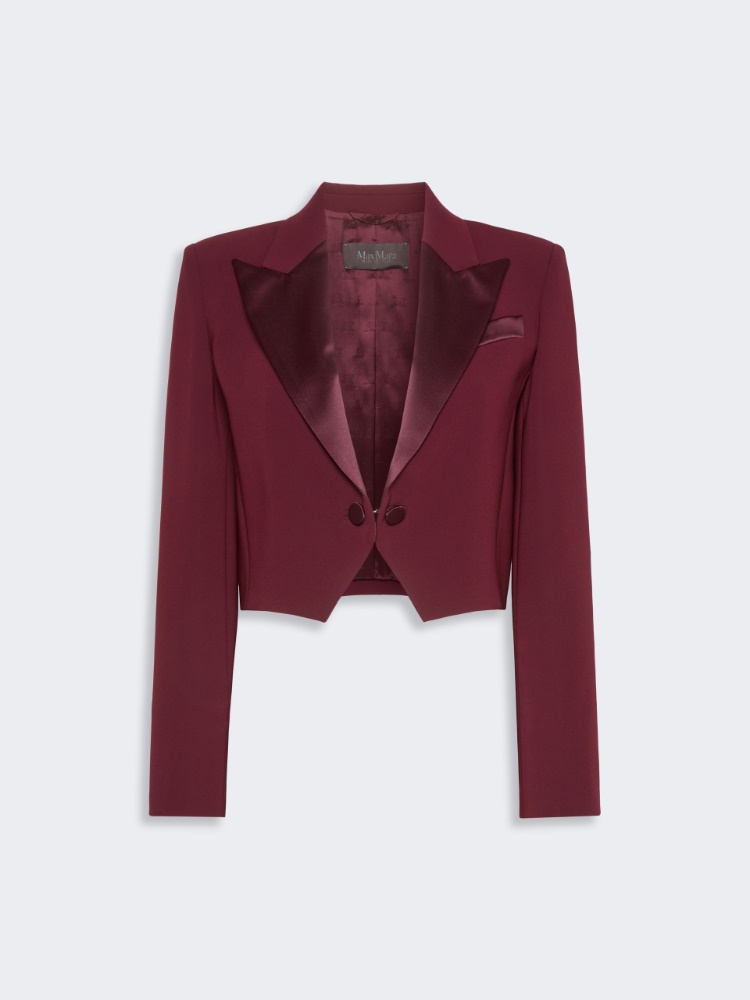 Giacca spencer in cady - BORDEAUX