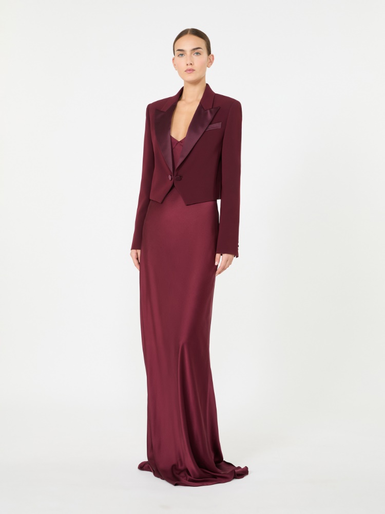 Giacca spencer in cady - BORDEAUX - Max Mara