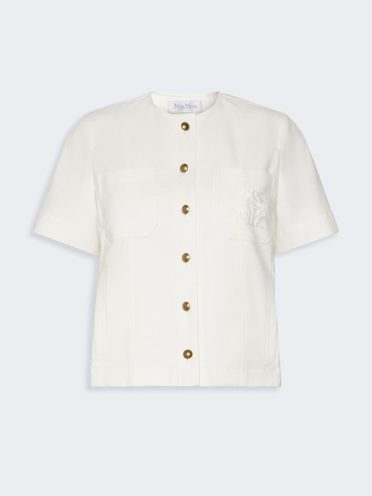 Giacca in tela di cotone stretch
