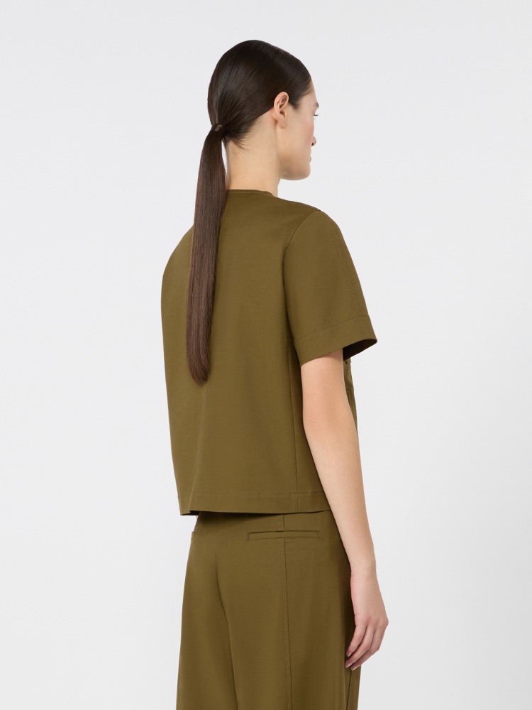 잔자라 코튼 자켓 - KAKI - Max Mara - 3