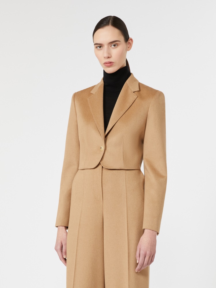 Cropped light camel jacket - CAMEL - Max Mara - 2