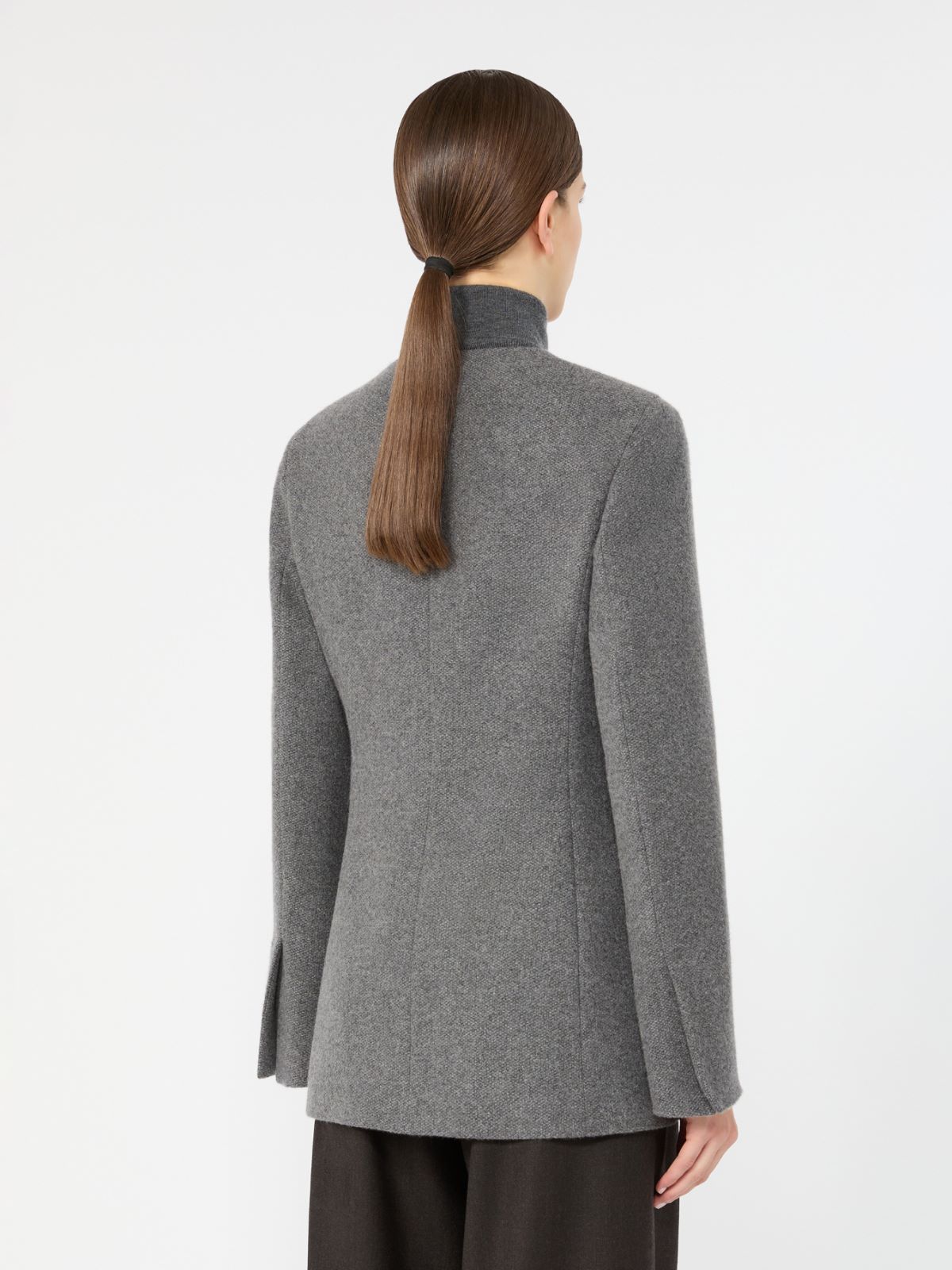 Cashmere crew-neck jacket - DARK GREY - Max Mara - 3