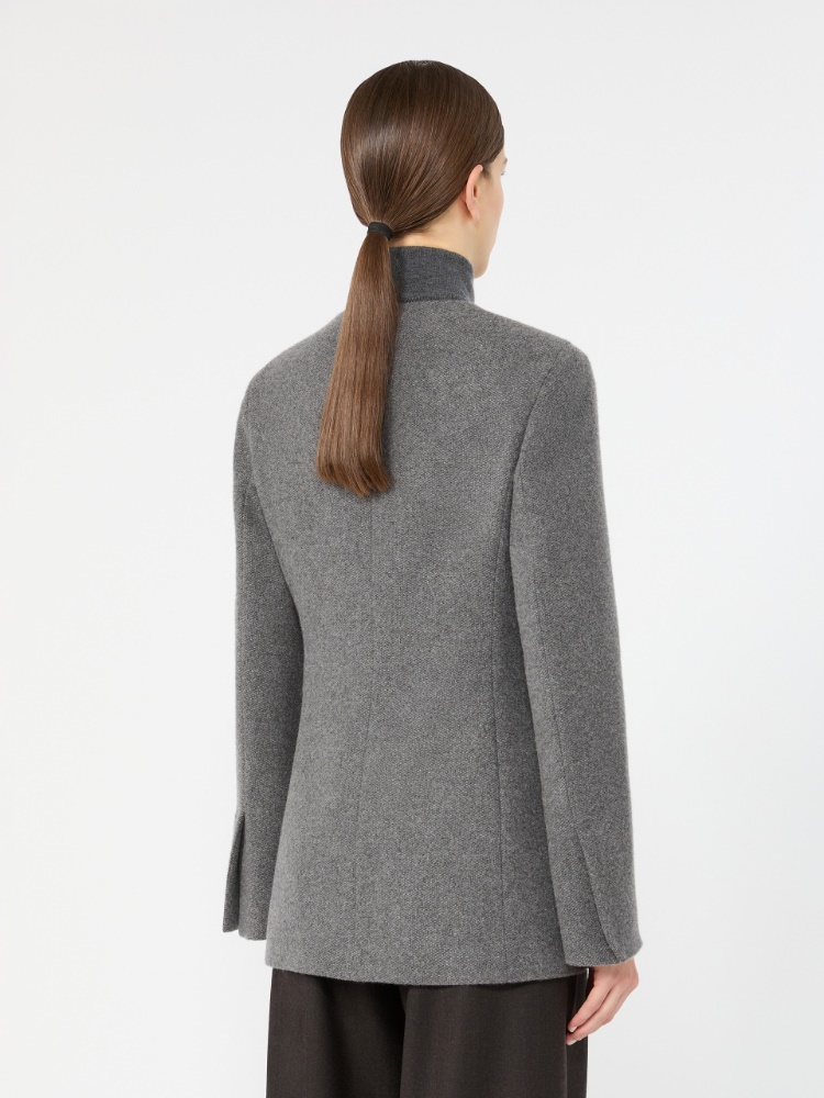 Cashmere crew-neck jacket - DARK GREY - Max Mara - 3