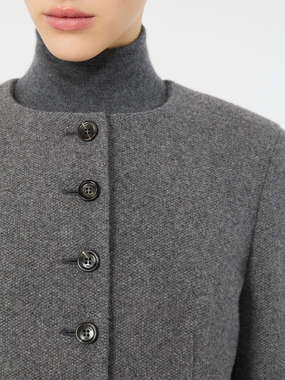 Cashmere crew-neck jacket - DARK GREY - Max Mara - 4