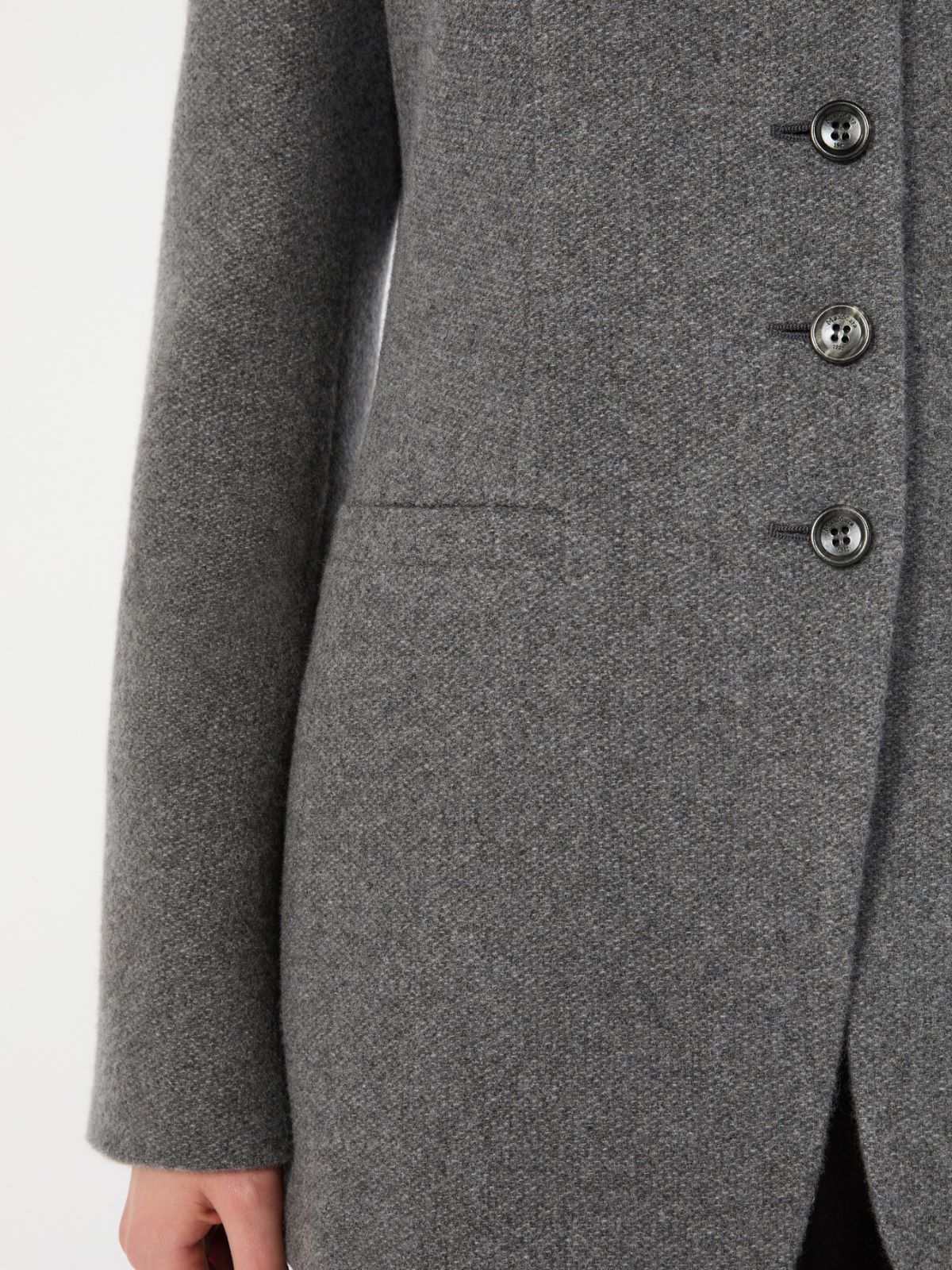 Cashmere crew-neck jacket - DARK GREY - Max Mara - 5