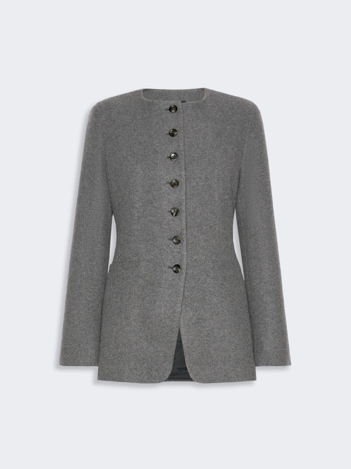 Cashmere crew-neck jacket - DARK GREY - Max Mara - 6