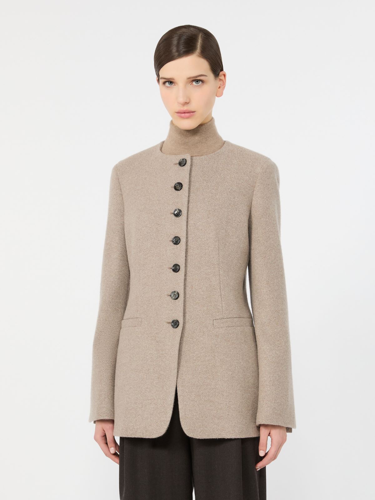 Cashmere crew-neck jacket - SAND - Max Mara - 2