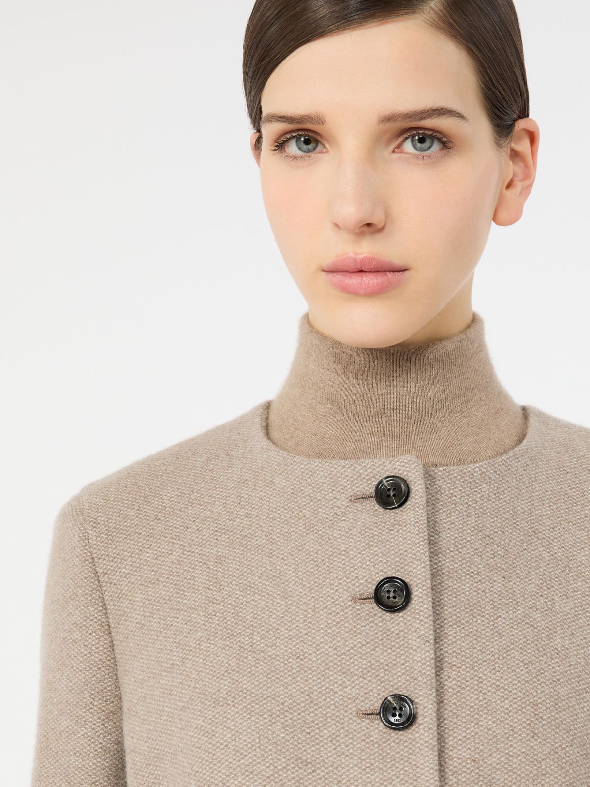 Cashmere crew-neck jacket - SAND - Max Mara - 4
