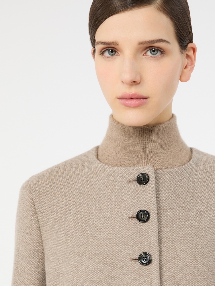 Cashmere crew-neck jacket - SAND - Max Mara - 4