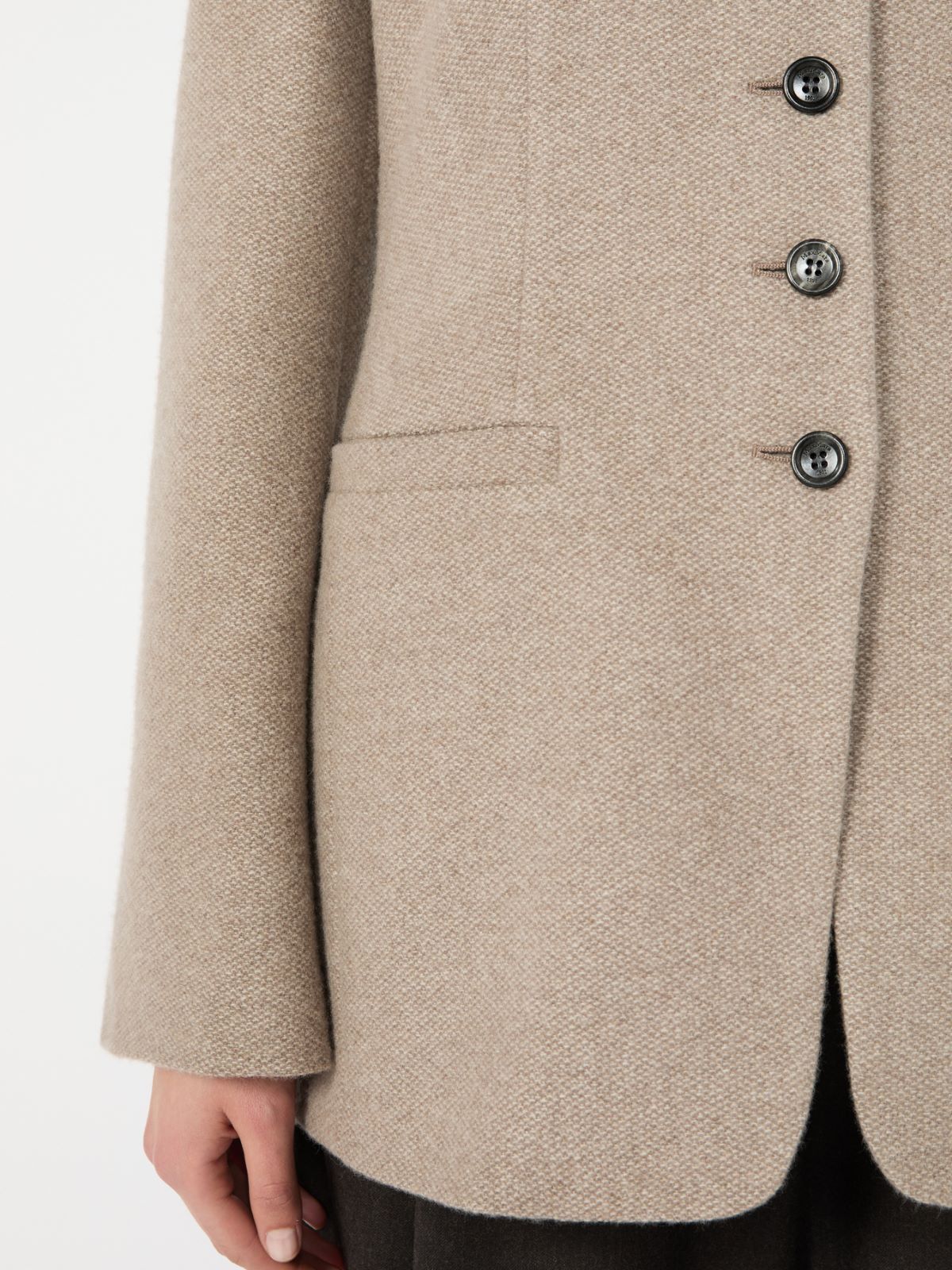 Cashmere crew-neck jacket - SAND - Max Mara - 5