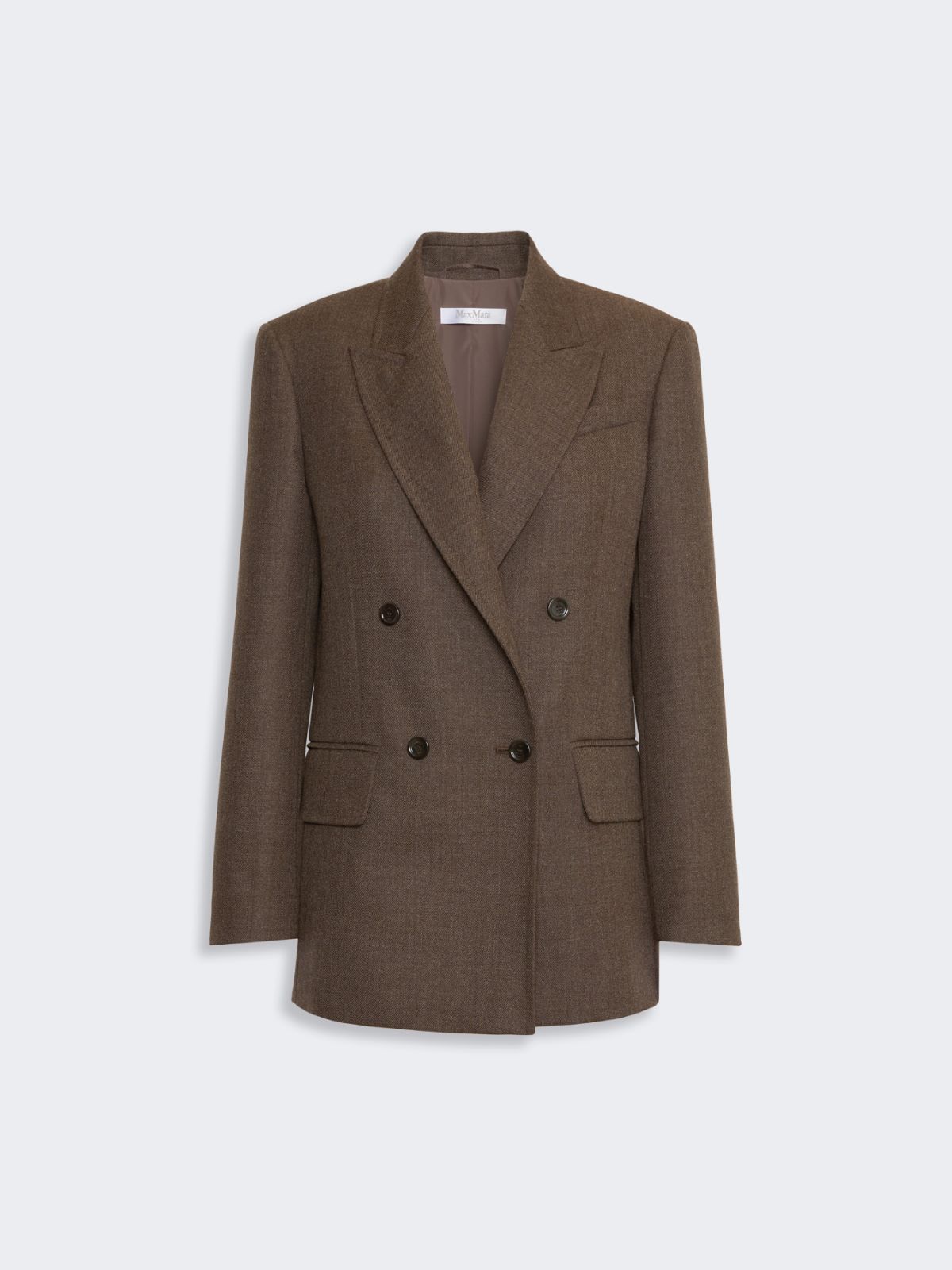 Wool batavia Olimpia jacket - MUD - Max Mara - 5