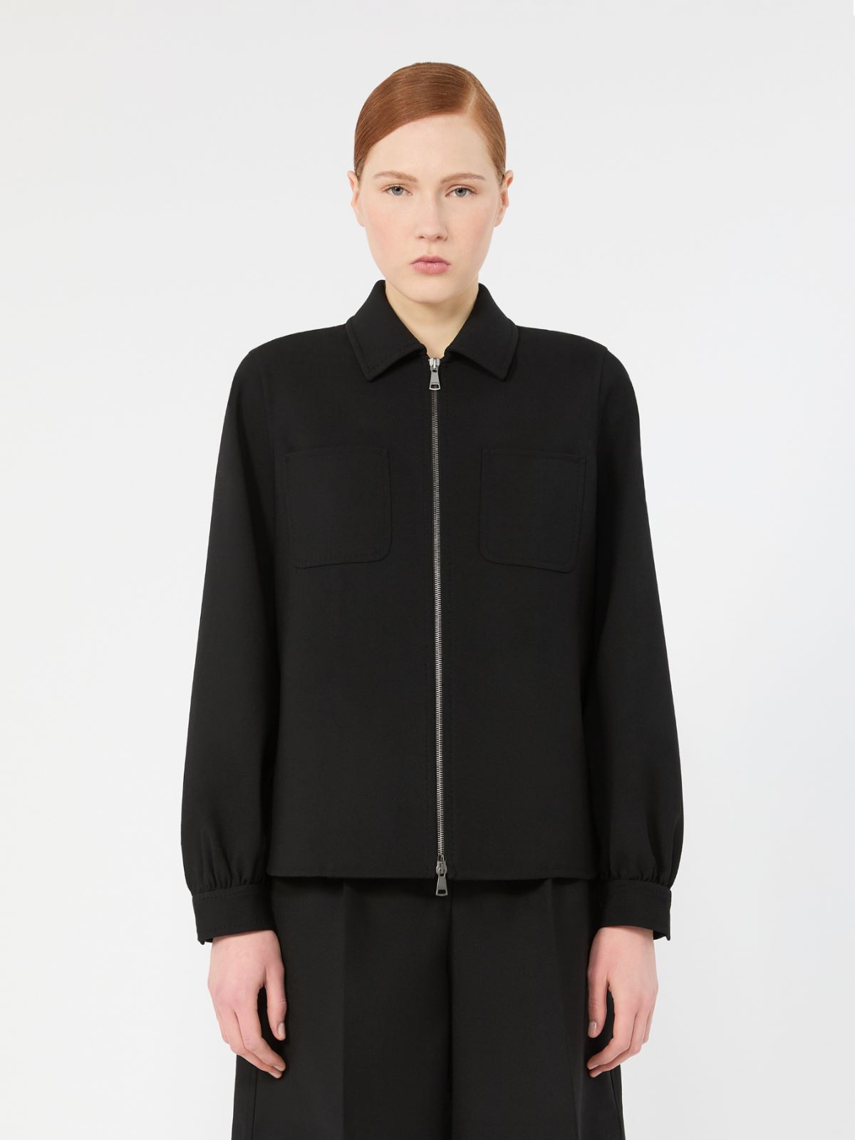 Woollen cloth shacket - BLACK - Max Mara - 2